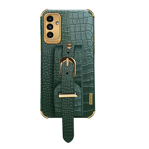 Coque Luxe Cuir Housse Etui S03 pour Samsung Galaxy A04s Vert