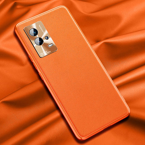 Coque Luxe Cuir Housse Etui S03 pour Vivo iQOO 8 5G Orange