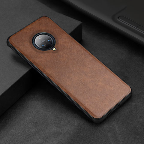 Coque Luxe Cuir Housse Etui S03 pour Vivo Nex 3 Marron