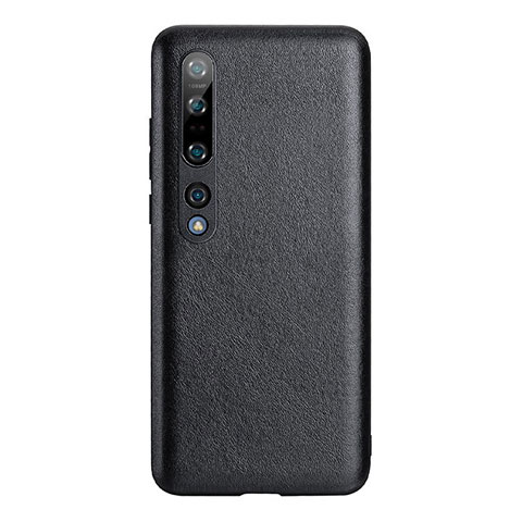 Coque Luxe Cuir Housse Etui S03 pour Xiaomi Mi 10 Pro Noir