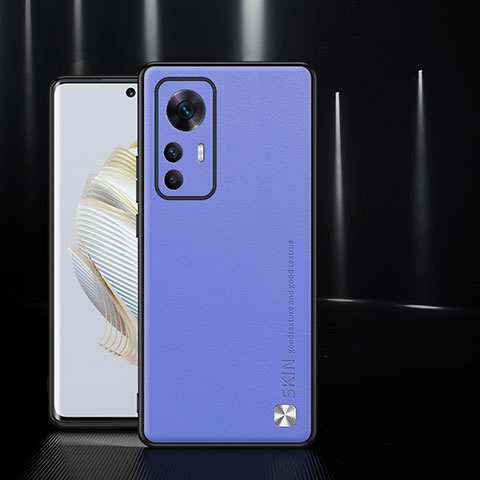 Coque Luxe Cuir Housse Etui S03 pour Xiaomi Mi 12T 5G Violet Clair