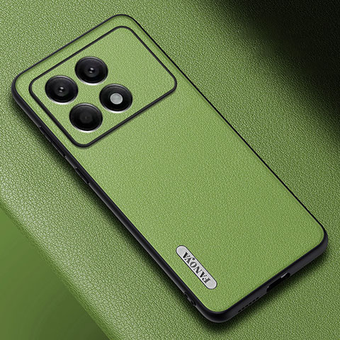 Coque Luxe Cuir Housse Etui S03 pour Xiaomi Redmi K70 Pro 5G Vert