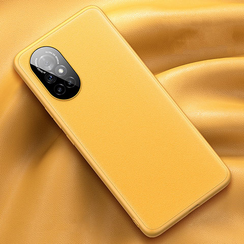 Coque Luxe Cuir Housse Etui S04 pour Huawei Nova 8 5G Jaune