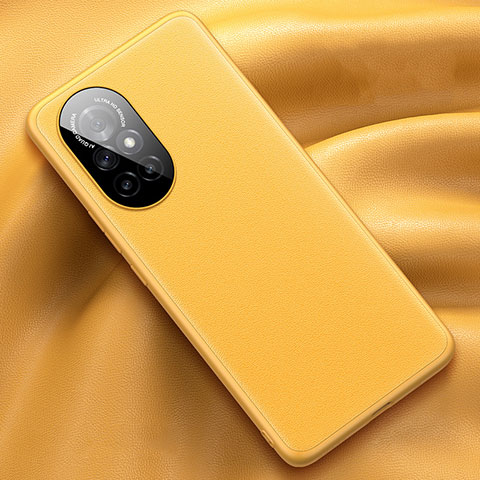 Coque Luxe Cuir Housse Etui S04 pour Huawei Nova 8 Pro 5G Jaune