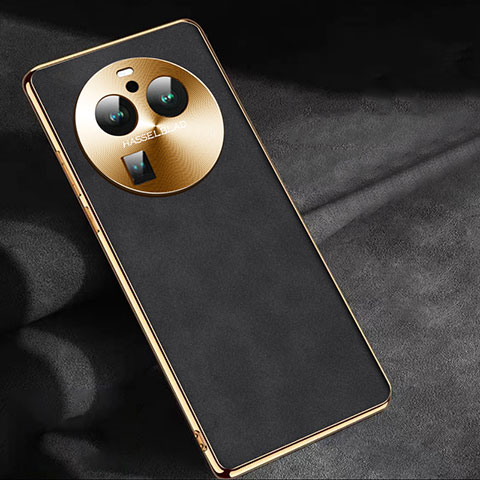 Coque Luxe Cuir Housse Etui S04 pour Oppo Find X6 Pro 5G Noir