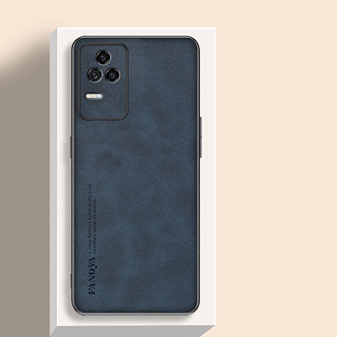 Coque Luxe Cuir Housse Etui S04 pour Xiaomi Poco F4 5G Bleu