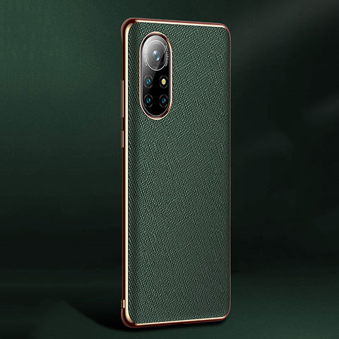 Coque Luxe Cuir Housse Etui S05 pour Huawei Nova 8 5G Vert