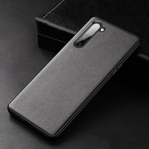 Coque Luxe Cuir Housse Etui S05 pour Oppo K7 5G Noir