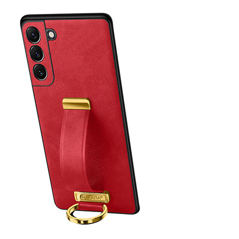 Coque Luxe Cuir Housse Etui S05 pour Samsung Galaxy S22 5G Rouge