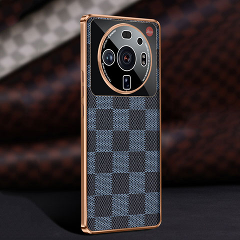 Coque Luxe Cuir Housse Etui S05 pour Xiaomi Mi 12 Ultra 5G Bleu