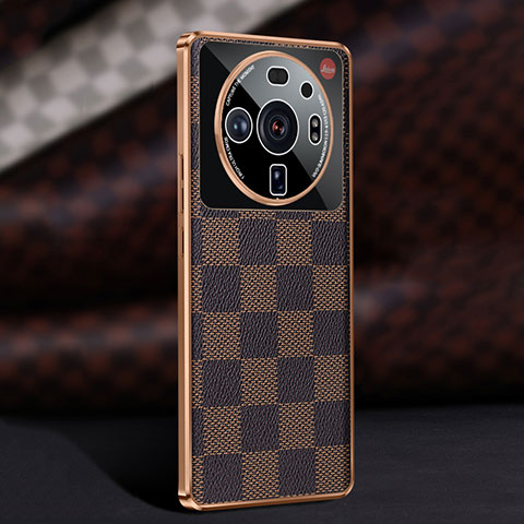 Coque Luxe Cuir Housse Etui S05 pour Xiaomi Mi 12 Ultra 5G Marron