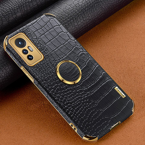 Coque Luxe Cuir Housse Etui S05 pour Xiaomi Mi 12S 5G Noir