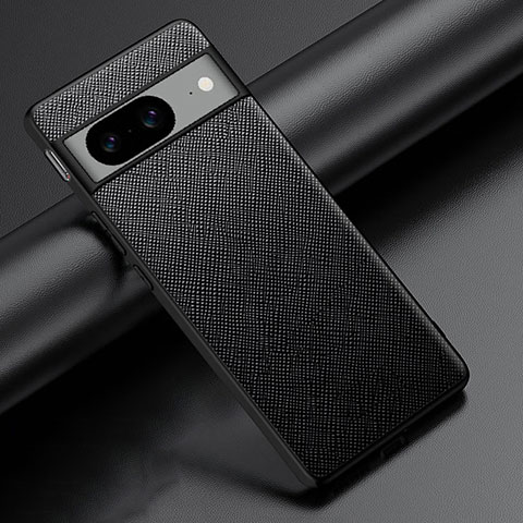 Coque Luxe Cuir Housse Etui S06 pour Google Pixel 8 5G Noir