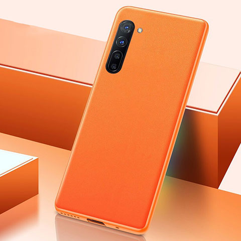 Coque Luxe Cuir Housse Etui S06 pour Oppo K7 5G Orange