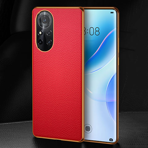 Coque Luxe Cuir Housse Etui S07 pour Huawei Nova 8 Pro 5G Rouge