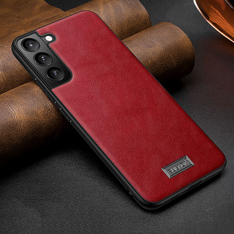 Coque Luxe Cuir Housse Etui S07 pour Samsung Galaxy S23 Plus 5G Rouge