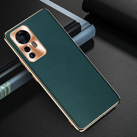 Coque Luxe Cuir Housse Etui S07 pour Xiaomi Mi 12 5G Vert