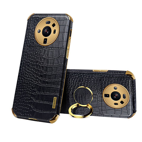 Coque Luxe Cuir Housse Etui S07 pour Xiaomi Mi 12 Ultra 5G Noir