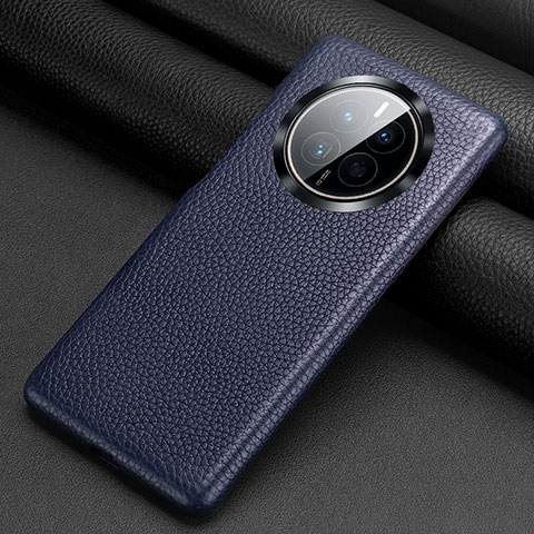 Coque Luxe Cuir Housse Etui ST1 pour Huawei Mate 50E Bleu