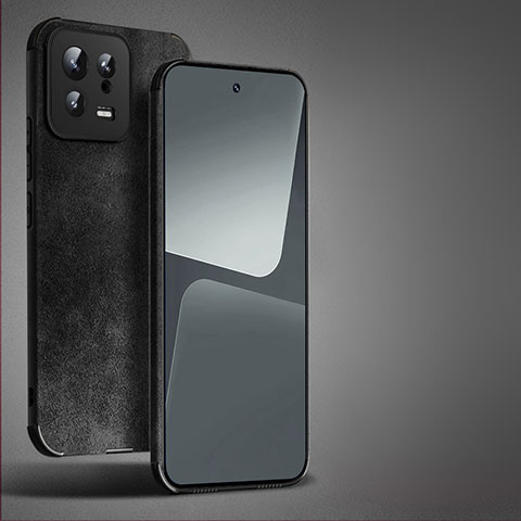 Coque Luxe Cuir Housse Etui TB1 pour Xiaomi Mi 13 5G Noir