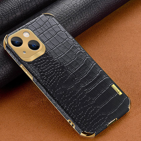 Coque Luxe Cuir Housse Etui XD1 pour Apple iPhone 13 Noir