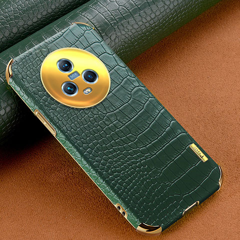 Coque Luxe Cuir Housse Etui XD1 pour Huawei Honor Magic5 5G Vert