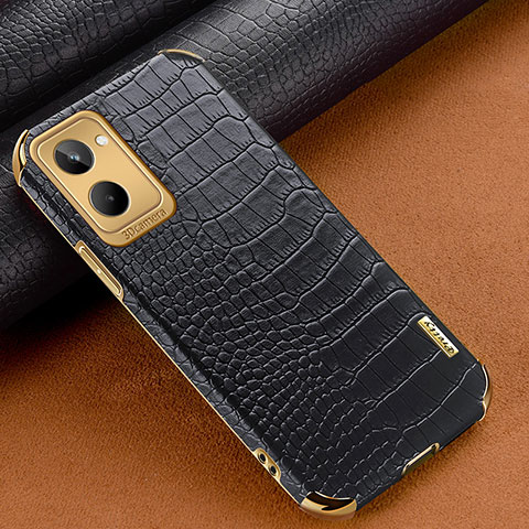 Coque Luxe Cuir Housse Etui XD1 pour Realme 10 4G Noir