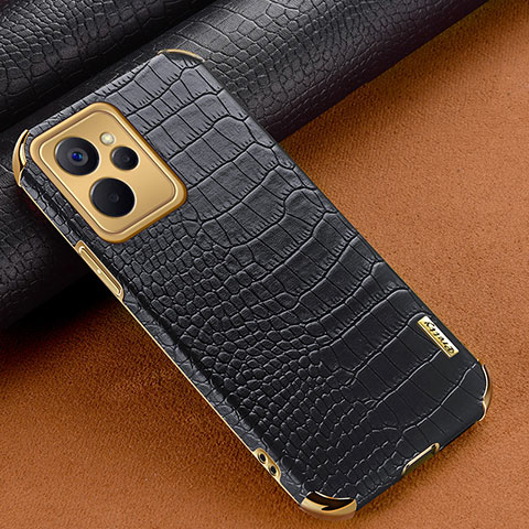 Coque Luxe Cuir Housse Etui XD1 pour Realme 10 5G Noir