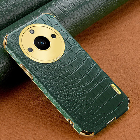 Coque Luxe Cuir Housse Etui XD1 pour Realme 11 Pro+ Plus 5G Vert