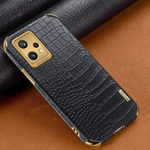 Coque Luxe Cuir Housse Etui XD1 pour Realme 9 4G Noir