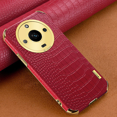 Coque Luxe Cuir Housse Etui XD1 pour Realme Narzo 60 5G Rouge