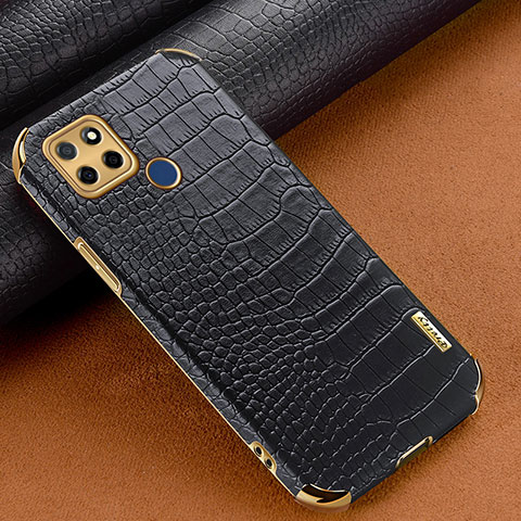 Coque Luxe Cuir Housse Etui XD1 pour Realme Q2i 5G Noir