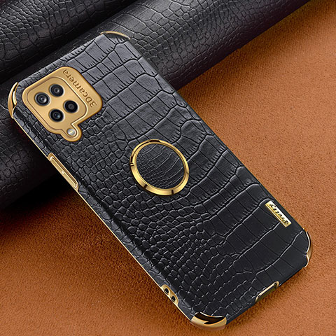 Coque Luxe Cuir Housse Etui XD1 pour Samsung Galaxy A12 5G Noir