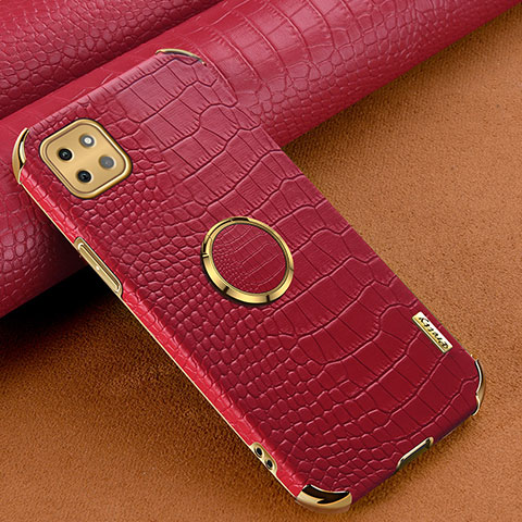 Coque Luxe Cuir Housse Etui XD1 pour Samsung Galaxy A22 5G Rouge