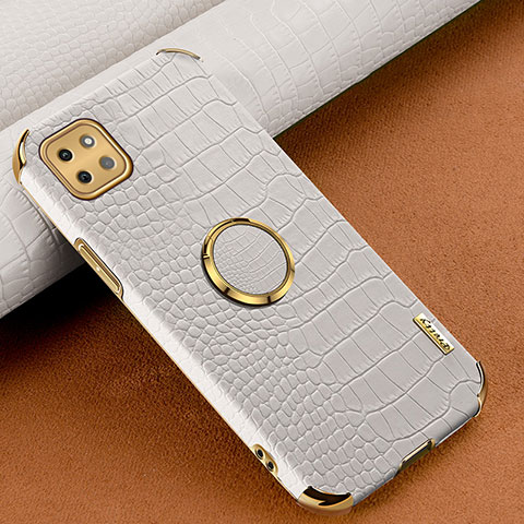 Coque Luxe Cuir Housse Etui XD1 pour Samsung Galaxy A22s 5G Blanc