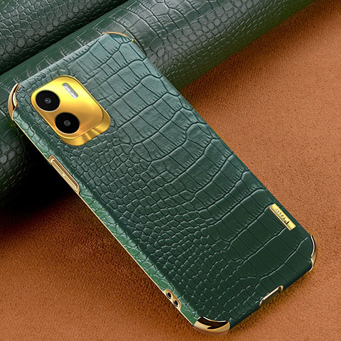 Coque Luxe Cuir Housse Etui XD1 pour Xiaomi Poco C50 Vert