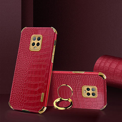 Coque Luxe Cuir Housse Etui XD1 pour Xiaomi Redmi 10X Pro 5G Rouge