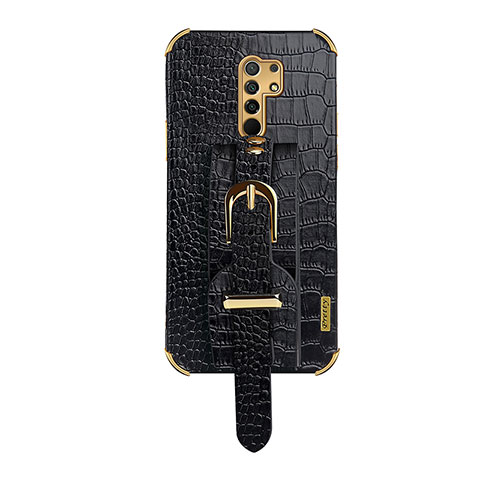 Coque Luxe Cuir Housse Etui XD1 pour Xiaomi Redmi 9 Prime India Noir