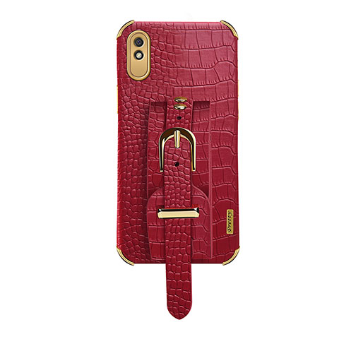 Coque Luxe Cuir Housse Etui XD1 pour Xiaomi Redmi 9i Rouge