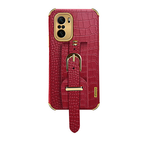 Coque Luxe Cuir Housse Etui XD1 pour Xiaomi Redmi K40 5G Rouge