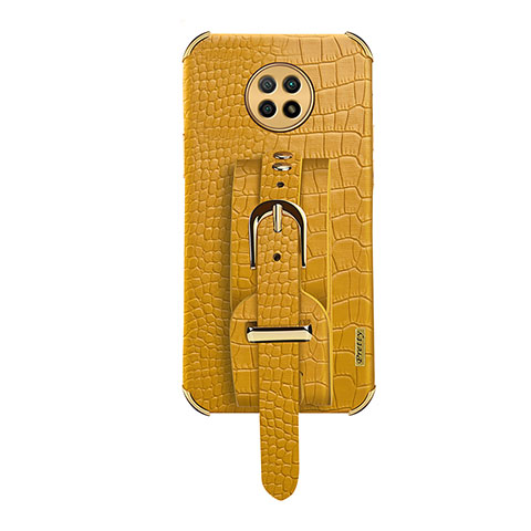 Coque Luxe Cuir Housse Etui XD1 pour Xiaomi Redmi Note 9 5G Jaune