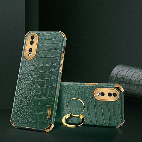 Coque Luxe Cuir Housse Etui XD2 pour Huawei Honor 70 5G Vert