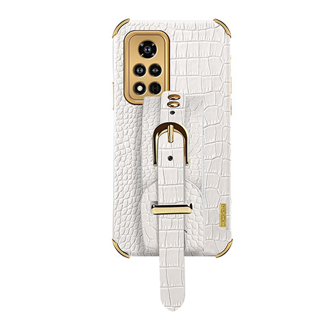 Coque Luxe Cuir Housse Etui XD2 pour Huawei Honor V40 5G Blanc