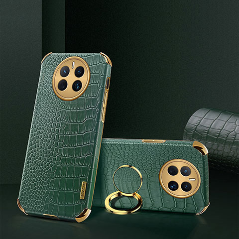 Coque Luxe Cuir Housse Etui XD2 pour Huawei Mate 50E Vert