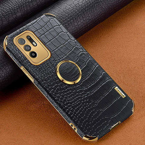 Coque Luxe Cuir Housse Etui XD2 pour Oppo A95 5G Noir