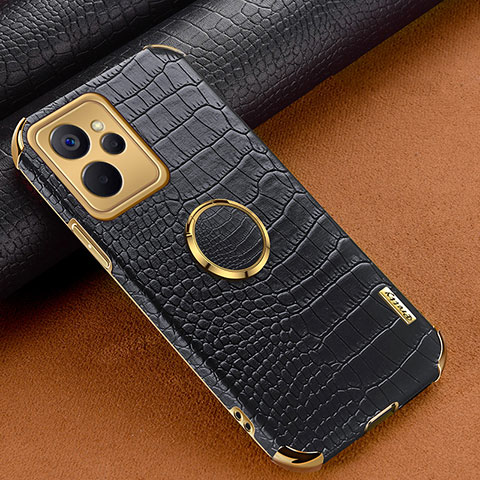 Coque Luxe Cuir Housse Etui XD2 pour Realme 10 5G Noir