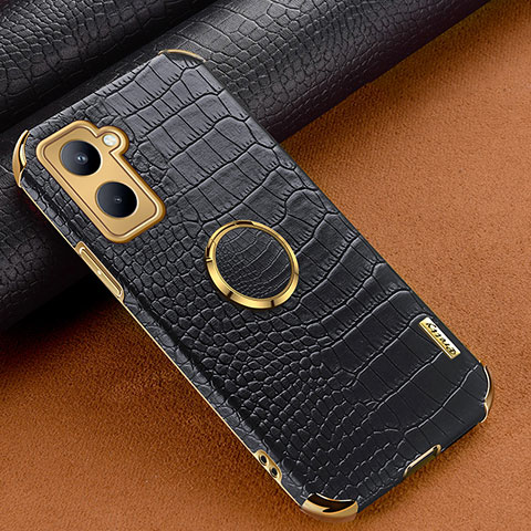 Coque Luxe Cuir Housse Etui XD2 pour Realme C33 (2023) Noir