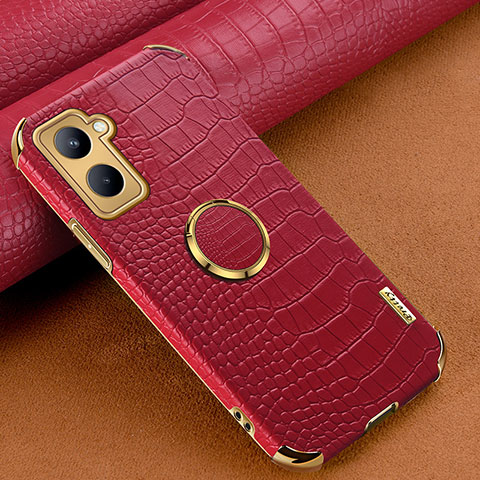 Coque Luxe Cuir Housse Etui XD2 pour Realme C33 Rouge