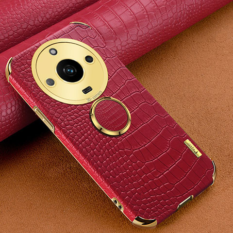 Coque Luxe Cuir Housse Etui XD2 pour Realme Narzo 60 5G Rouge