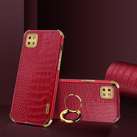 Coque Luxe Cuir Housse Etui XD2 pour Samsung Galaxy A22s 5G Rouge